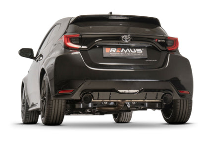 Racing GPF Back System centered for Toyota Yaris 2x GT Black Tips