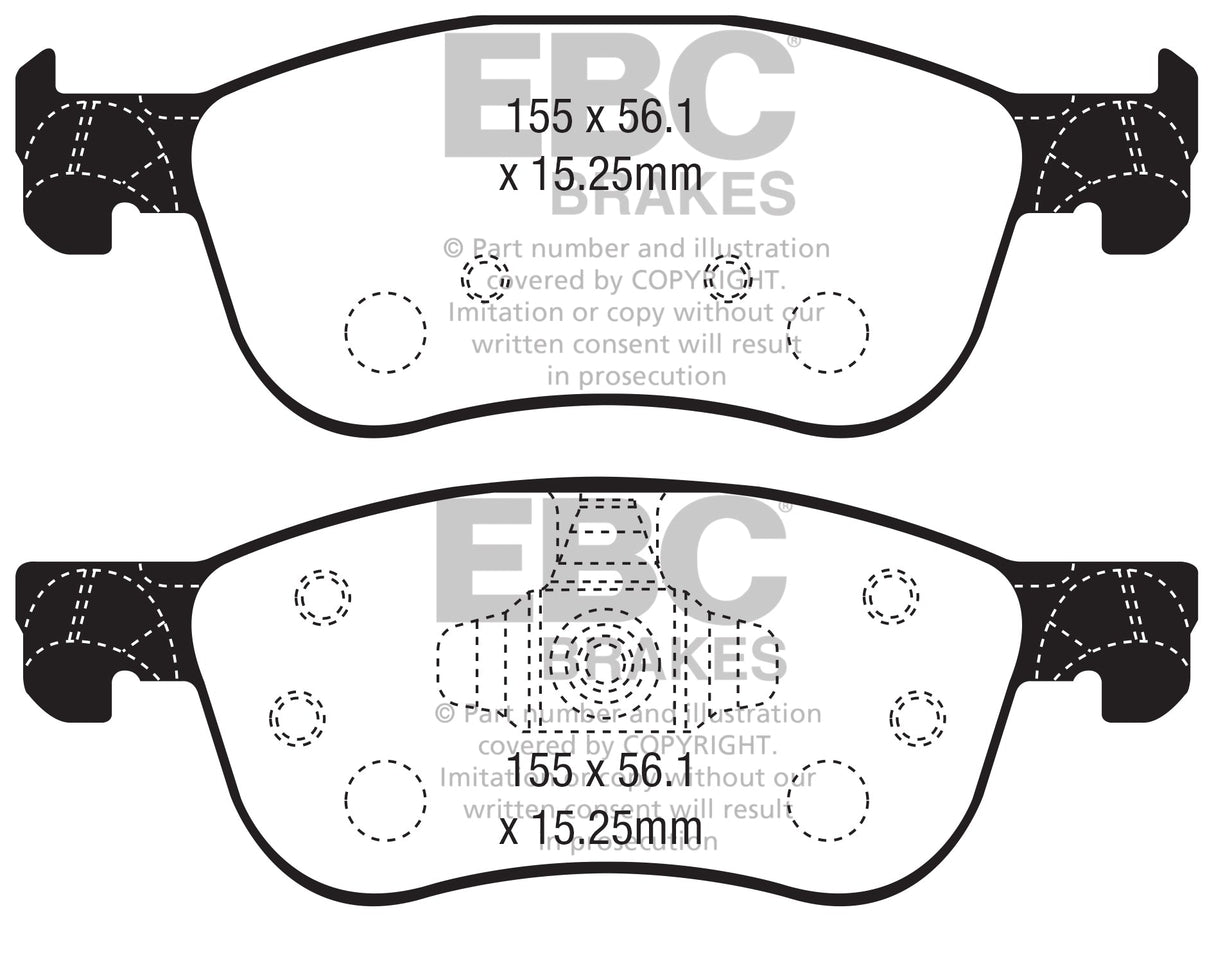 EBC Performance Pack Pad & Line Kit with Yellowstuff Pads (PLK2009) Image 5