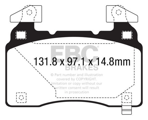 EBC Ultimax OE Replacement Brake Pad Set (DPX3028) Image 1
