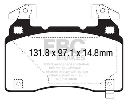 EBC Bluestuff NDX Trackday Brake Pad Set (DP53028NDX) Image 4