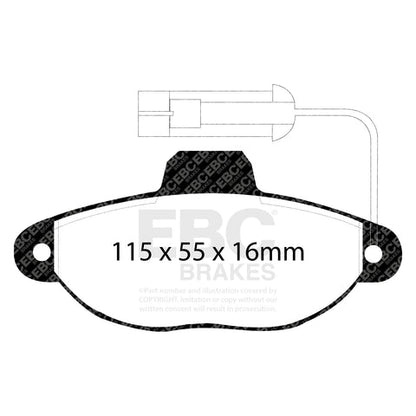 EBC Brakes Pad  and  Disc Kit (PD01KF489)