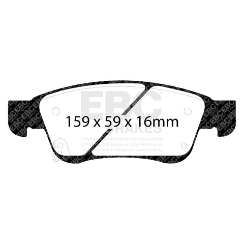 EBC Greenstuff 2000 Series Sport Brake Pad Set (DP21807) Image 4