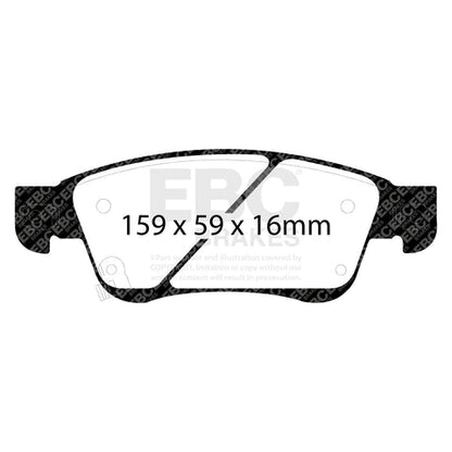 EBC Greenstuff 2000 Series Sport Brake Pad Set (DP21807) Image 4