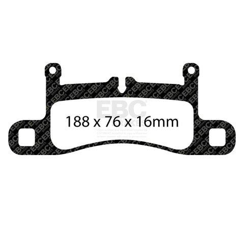 EBC Racing RP-1 Track and Race Brake Pads (DP82098RP1) Image 3