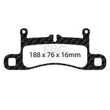 EBC Racing RP-1 Track and Race Brake Pads (DP82098RP1) Image 3