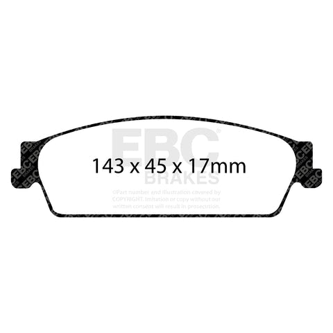 EBC Greenstuff 6000 Series Truck and SUV Brake Pad Set (DP61780) Image 2