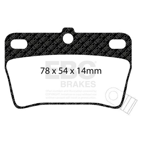 EBC Greenstuff 6000 Series Truck and SUV Brake Pad Set (DP61403) Image 1