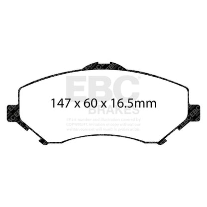 EBC Ultimax OE Replacement Brake Pad Set (DP1798) Image 3