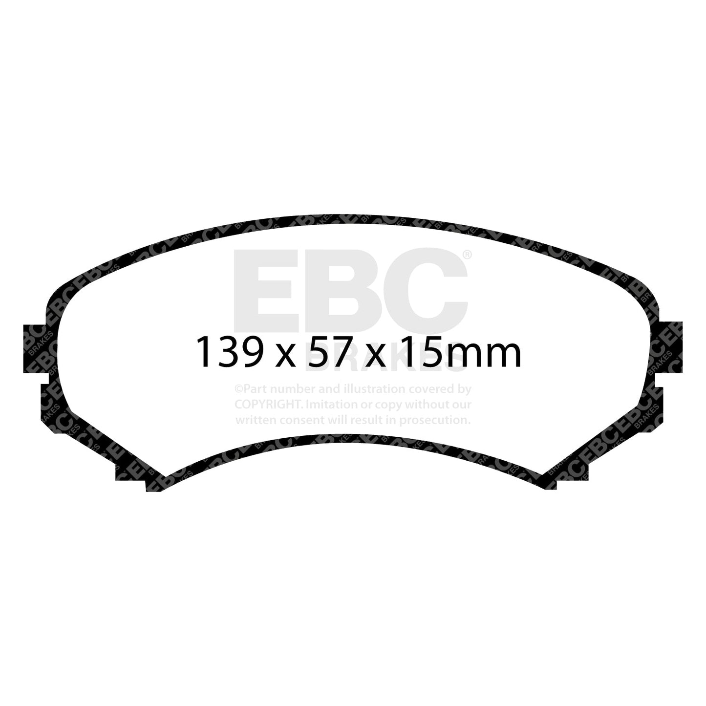 EBC Brakes Pad and Disc Full vehicle Kit (PD40K1335) Image 4