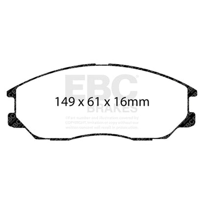 EBC Ultimax OE Replacement Brake Pad Set (DP1725) Image 1