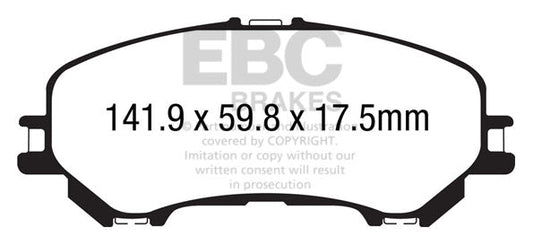 EBC Brakes Pad and Disc Full vehicle Kit (PD40K2491) Image 1