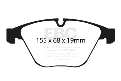 EBC Racing RP-1 Track and Race Brake Pads (DP81449RP1) Image 1