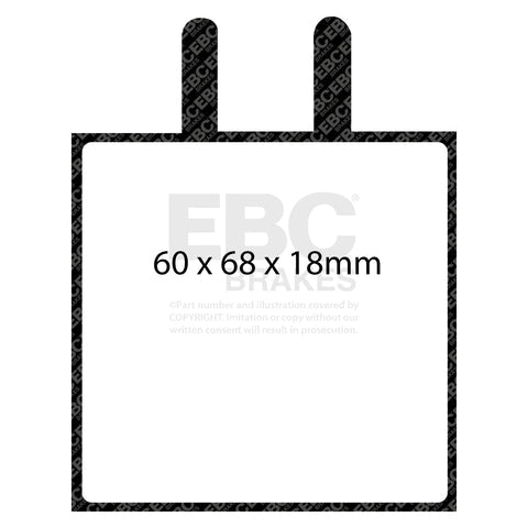 EBC Greenstuff 2000 Series Sport Brake Pad Set (DP2543) Image 3