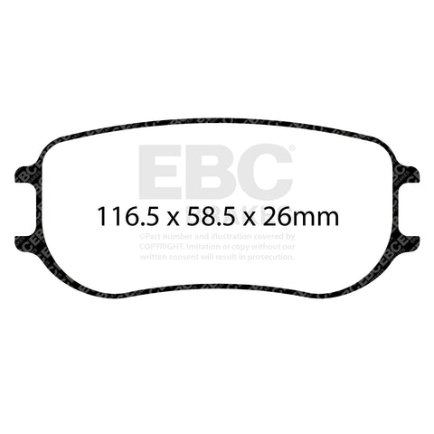 EBC Racing Brake Pads - (DP8082RPX) Rear Image 4