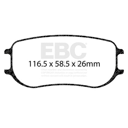EBC Racing Brake Pads - (DP8082RPX) Rear Image 4
