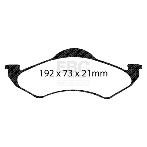 EBC Ultimax OE Replacement Brake Pad Set (DP1318) Image 1