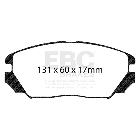 EBC Greenstuff 2000 Series Sport Brake Pad Set (DP21757) Image 1