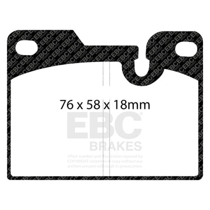 EBC Redstuff 3000 Series Sport Brake Pad Set (DP3346C) Image 1