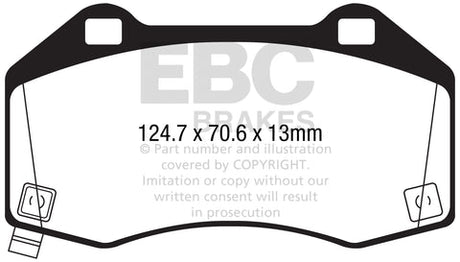 EBC Greenstuff 2000 Series Sport Brake Pad Set (DP22286) Image 2
