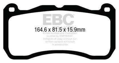 EBC Bluestuff NDX Trackday Brake Pad Set (DP53013NDX) Image 2