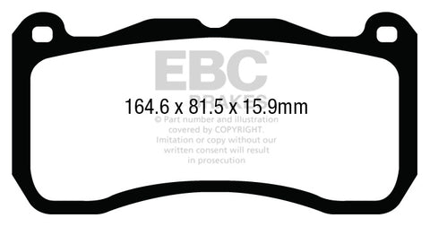 EBC Bluestuff NDX Trackday Brake Pad Set (DP53013NDX) Image 2
