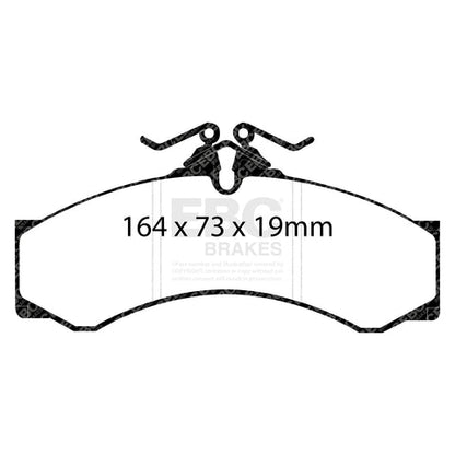 EBC Ultimax OE Replacement Brake Pad Set (DP1054/2) Image 3