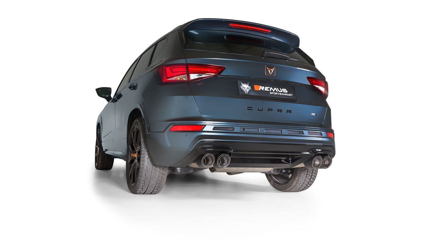 GPF-Back Exhaust System for Cupra Ateca 5FP / Facelift 4x 98mm Street Race Chrome Tips
