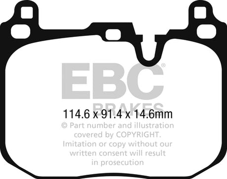 EBC Performance Pack Pad & Line Kit with Yellowstuff Pads (PLK1975) Image 1