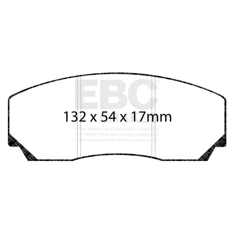 EBC Brakes RPX Racing Pad (DP8002RPX) Front Image 1
