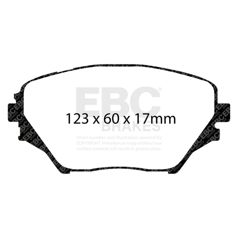 EBC Greenstuff 6000 Series Truck and SUV Brake Pad Set (DP61402) Image 2