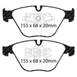 EBC Redstuff 3000 Series Sport Brake Pad Set (DP32006C) Image 1