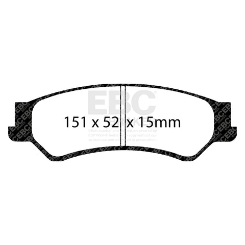 EBC Ultimax OE Replacement Brake Pad Set (DP1500) Image 1