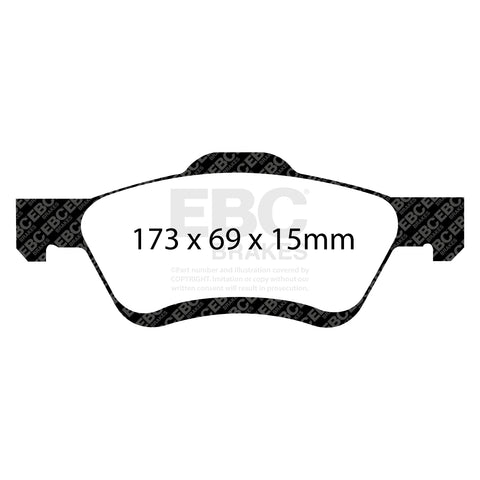 EBC Greenstuff 6000 Series Truck and SUV Brake Pad Set (DP61709) Image 2