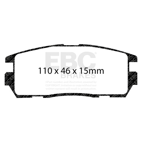 EBC Greenstuff 6000 Series Truck and SUV Brake Pad Set (DP61797) Image 1