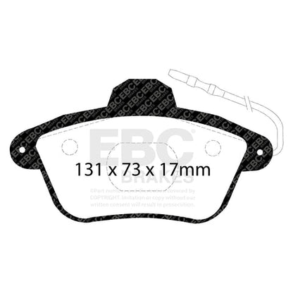 EBC Redstuff 3000 Series Sport Brake Pad Set (DP31526C) Image 2