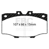 EBC Yellowstuff 4000 Series Street and Track Brake Pad Set (DP4380R) Image 3
