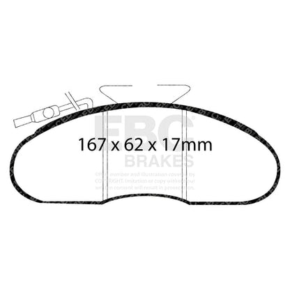 EBC Ultimax OE Replacement Brake Pad Set (DP633/3)
