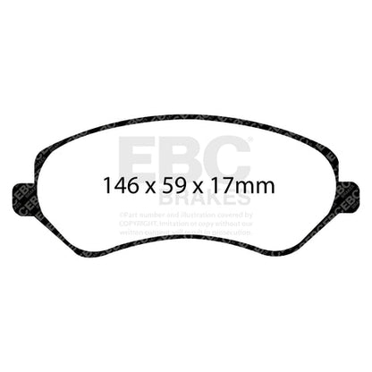 EBC Greenstuff 6000 Series Truck and SUV Brake Pad Set (DP61612) Image 3