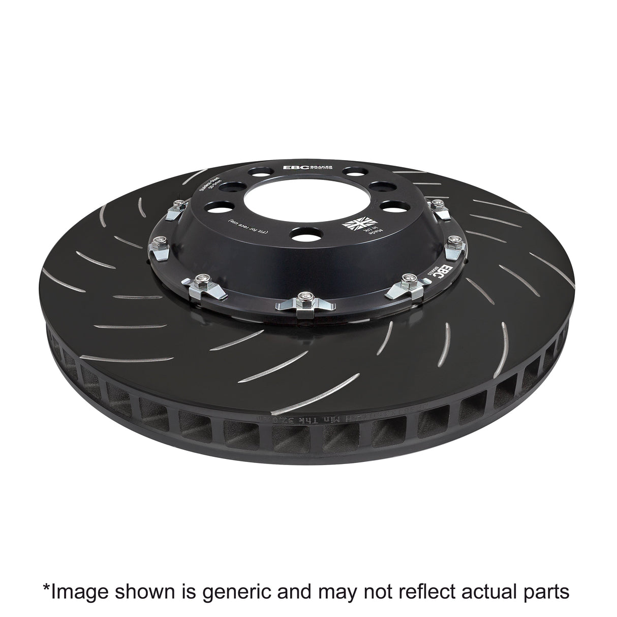 EBC Swept groove 2-piece floating disc - (SG2F013) Rear Image 1