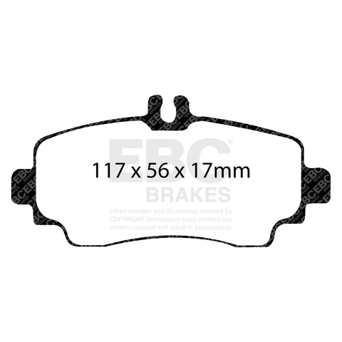 EBC Greenstuff 2000 Series Sport Brake Pad Set (DP21170) Image 1