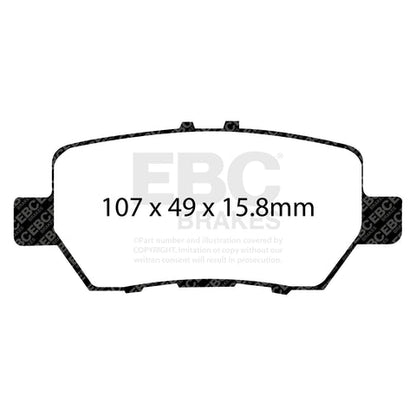 EBC Redstuff 3000 Series Sport Brake Pad Set (DP31736C) Image 3