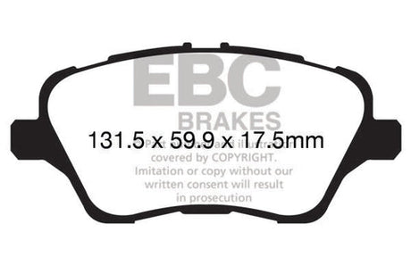 EBC Performance Pack Pad & Line Kit with Yellowstuff Pads (PLK2008) Image 2