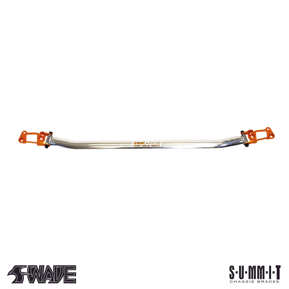 SUMMIT &amp; Swave Polished Front Upper Strut Brace for Toyota Yaris GR Image 1