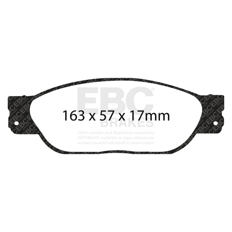 EBC Yellowstuff 4000 Series Street and Track Brake Pad Set (DP41220R) Image 3