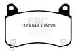 EBC Yellowstuff 4000 Series Street and Track Brake Pad Set (DP42418R) Image 1