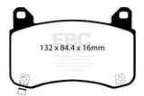 EBC Yellowstuff 4000 Series Street and Track Brake Pad Set (DP42418R) Image 1