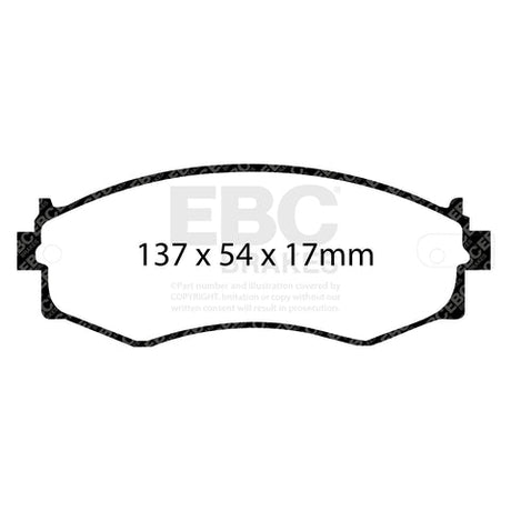 EBC Ultimax OE Replacement Brake Pad Set (DP792) Image 2