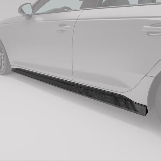 Revozport Carbon Fibre Side Skirts for Audi RS4 B9.5 Facelift