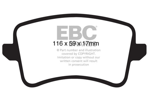 EBC Yellowstuff 4000 Series Street and Track Brake Pad Set (DP41988R) Image 3