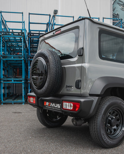 Sport Exhaust Bundle for Suzuki Jimny Connection Tube | 102mm Chrome Straight Cut Tip (#2)